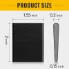 Zonon 16 Pieces Door Corner Seal Pads Adhesive Weatherstripping,Black view 2