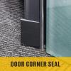 Zonon 16 Pieces Door Corner Seal Pads Adhesive Weatherstripping,Black view 4