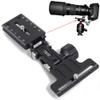 iShoot Metal Foldable Long Focus Lens Support Stand, Retractable Telephoto Zoom Lens Bracket Holder Bayonet Protector with Camera Quick Release Plate Compatible with Arca-Swiss Fit Tripod Head Clamp view 1