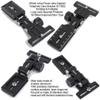 iShoot Metal Foldable Long Focus Lens Support Stand, Retractable Telephoto Zoom Lens Bracket Holder Bayonet Protector with Camera Quick Release Plate Compatible with Arca-Swiss Fit Tripod Head Clamp view 2