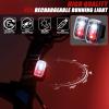 Mudder Running Lights for Runners Rechargeable LED Safety Lights, 6 Pcs view 2