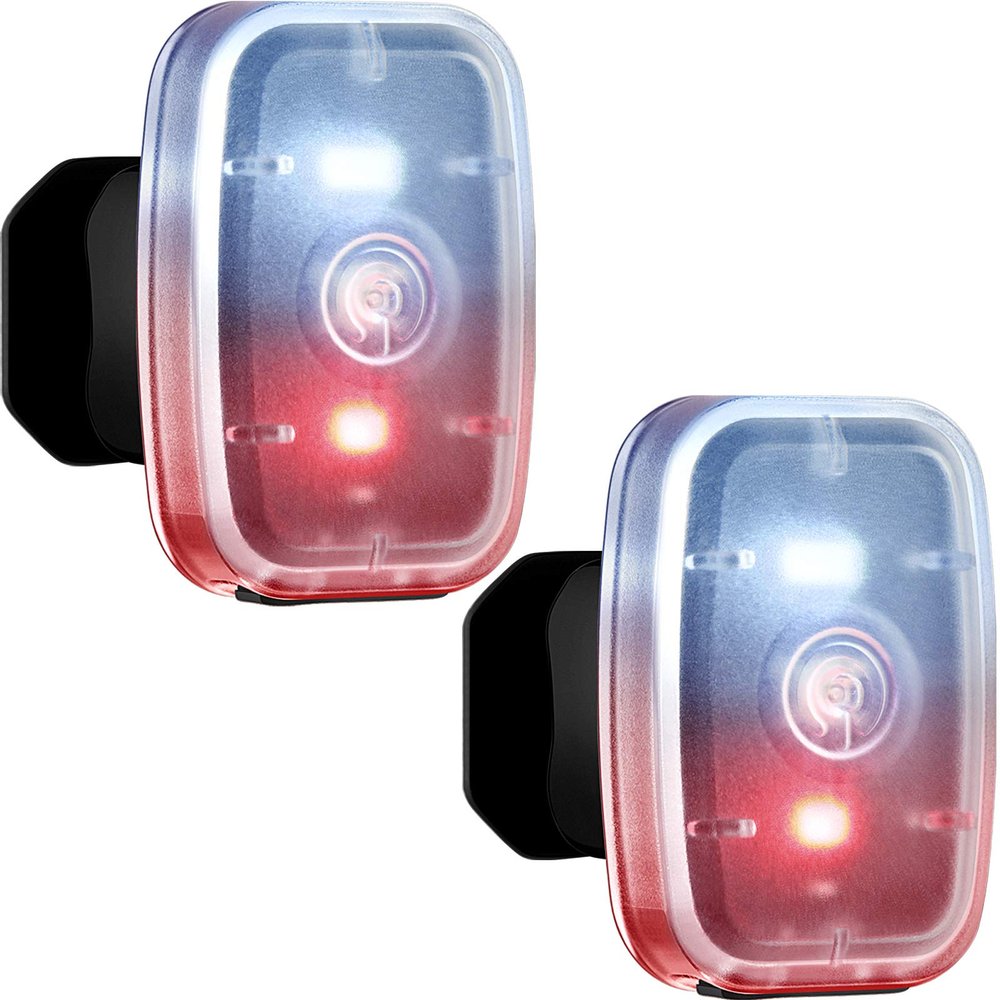 Mudder Running Lights for Runners Rechargeable LED Safety Lights, 2 Pcs