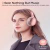 INFURTURE Pink Headphones Over Ear Headphones Active Noise Cancelling Bluetooth Headphones, Deep Bass Headset, Low Latency, 90H Playtime, Foldable Headphone for Sport Running Cool Gadgets Gift-H1 view 2