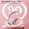 INFURTURE Pink Headphones Over Ear Headphones Active Noise Cancelling Bluetooth Headphones, Deep Bass Headset, Low Latency, 90H Playtime, Foldable Headphone for Sport Running Cool Gadgets Gift-H1 view 4
