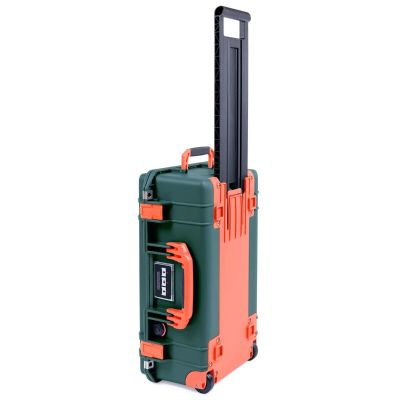 Pelican Color Case Trekking Green & Orange Pelican 1535 Air case. with Foam.