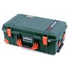 Pelican Color Case Trekking Green & Orange Pelican 1535 Air case. with Foam. view 2