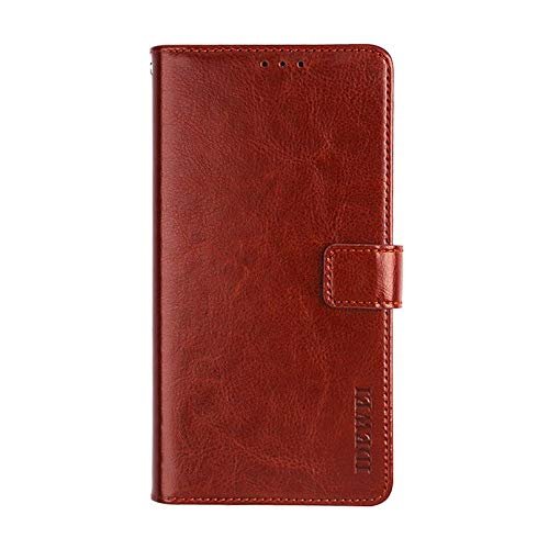 NEKOYA Case Compatible with VKworld Mix,Leather Flip Wallet Case with Card Slot,Stand Holder and Magnetic Closure, Case for VKworld Mix Brown