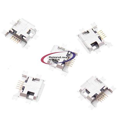 100Pcs USB Type B Standard Micro Port Female Solder Plug 5 Pin SMD SMT Jack Socket Connector