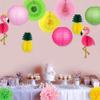 SOLUSTRE 13pcs Tropical Set Paper Honeycomb Flower Lanterns for Celebrations Reusable Decorations for Birthdays Graduations and Luau Events view 2