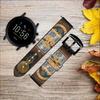 CA0597 Grandfather Clock Antique Wall Clock Leather Smart Watch Band Strap for Fossil Hybrid Smartwatch Nate, Hybrid HR Latitude, Hybrid Smartwatch Machine Size (24mm) view 2