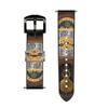 CA0597 Grandfather Clock Antique Wall Clock Leather Smart Watch Band Strap for Fossil Hybrid Smartwatch Nate, Hybrid HR Latitude, Hybrid Smartwatch Machine Size (24mm) view 3