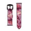 CA0559 Pink Marble Graphic Printed Leather Smart Watch Band Strap for Fossil Hybrid Smartwatch Nate, Hybrid HR Latitude, Hybrid Smartwatch Machine Size (24mm) view 3