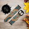 CA0824 Dragon Cloud Painting Leather Smart Watch Band Strap for Fossil Hybrid Smartwatch Nate, Hybrid HR Latitude, Hybrid Smartwatch Machine Size (24mm) view 2
