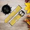 CA0416 Yellow Snake Skin Graphic Printed Leather & Silicone Smart Watch Band Strap for Fossil Mens Gen 5E 5 4 Sport, Hybrid Smartwatch HR Neutra, Collider, Womens Gen 5 Size (22mm) view 2