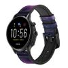 CA0821 Unicorn Galaxy Leather & Silicone Smart Watch Band Strap for Fossil Mens Gen 5E 5 4 Sport, Hybrid Smartwatch HR Neutra, Collider, Womens Gen 5 Size (22mm) view 1