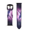 CA0821 Unicorn Galaxy Leather & Silicone Smart Watch Band Strap for Fossil Mens Gen 5E 5 4 Sport, Hybrid Smartwatch HR Neutra, Collider, Womens Gen 5 Size (22mm) view 3