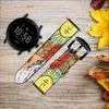CA0071 Tarot Sun Leather Smart Watch Band Strap for Fossil Hybrid Smartwatch Nate, Hybrid HR Latitude, Hybrid Smartwatch Machine Size (24mm) view 2