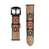 CA0709 Tic Tac Toe XO Game Leather Smart Watch Band Strap for Fossil Hybrid Smartwatch Nate, Hybrid HR Latitude, Hybrid Smartwatch Machine Size (24mm) view 3