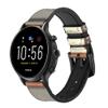 CA0594 FM AM Wooden Receiver Graphic Leather Smart Watch Band Strap for Fossil Womens Gen 5E, Womens Gen 4, Hybrid Smartwatch HR Charter Size (18mm) view 1