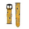 CA0814 Bullet Rusting Yellow Metal Leather & Silicone Smart Watch Band Strap for Fossil Mens Gen 5E 5 4 Sport, Hybrid Smartwatch HR Neutra, Collider, Womens Gen 5 Size (22mm) view 3