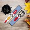 CA0638 Chicken Cartoon Leather Smart Watch Band Strap for Fossil Hybrid Smartwatch Nate, Hybrid HR Latitude, Hybrid Smartwatch Machine Size (24mm) view 2