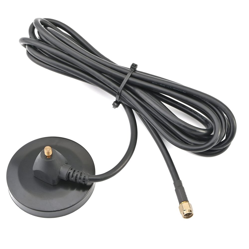 Othmro GSM GPRS WCDMA Antenna 30dBi 800-960/1710-2170MHz 3G SMA Male Connector with 3 Meter RG58 Cable Magnetic Base Black