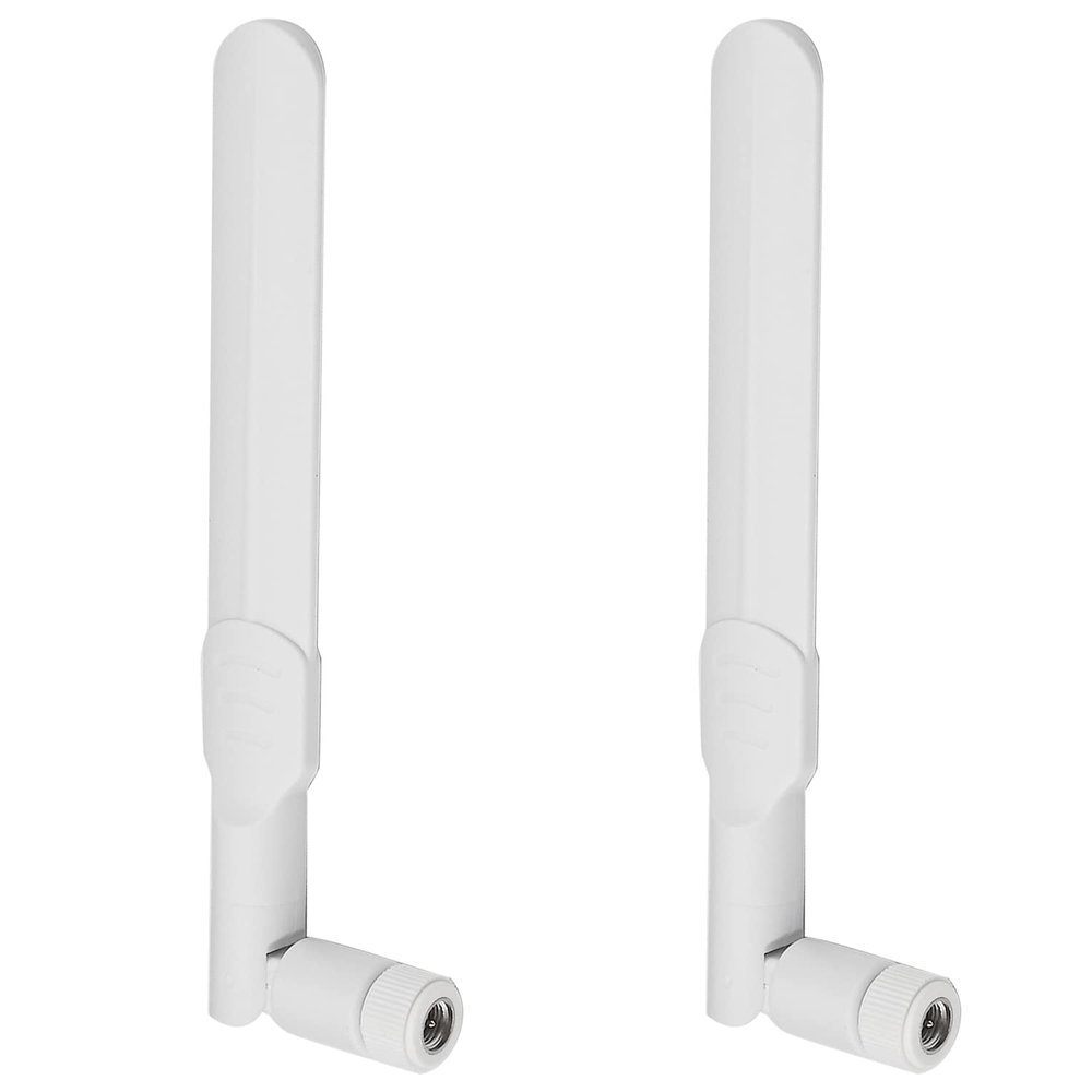 Othmro GSM GPRS WCDMA Antenna 3G 8dBi 700-2700MHz SMA Male Connector Omni Direction Foldable White 2Pcs