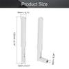 Othmro GSM GPRS WCDMA Antenna 3G 8dBi 700-2700MHz SMA Male Connector Omni Direction Foldable White 2Pcs view 3