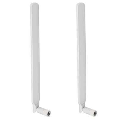 Othmro GSM GPRS WCDMA Antenna 3G 6dBi 700-2700MHz SMA Male Connector Omni Direction Foldable White 2Pcs