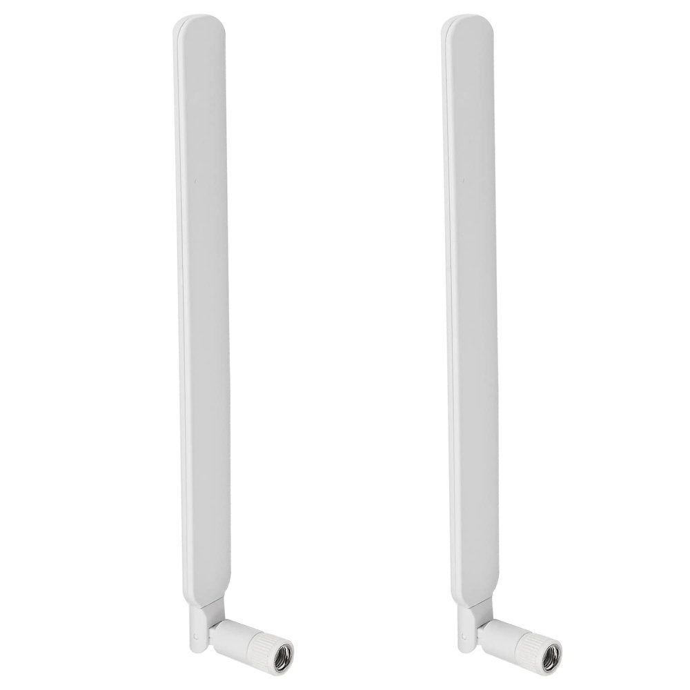 Othmro GSM GPRS WCDMA Antenna 3G 6dBi 700-2700MHz SMA Male Connector Omni Direction Foldable White 2Pcs