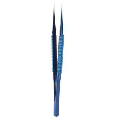 Alloy Tweezer, Pointed Tweezer or Curved Tweezer for Microscope Motherboard Fingerprint Jump Line Wire Repair Phone Welding(Pointed)