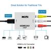 Arinda 1080P HDMI to AV Converter Female to Female Audio Video AV Adapter Converter Box for Television view 3