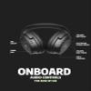 ausounds Wireless Bluetooth Headphones with Hybrid Active Noise Cancelling, Over-Ear Headset, aptX HD Supported, Bi-Fold, Protein Earmuffs, Deep Bass, Build-in Mics, 30 Hours Playtime (AU-XT, Black) view 2