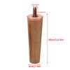 Mid-Century Modern Straight Tapered Solid Oak Furniture Legs,M8 Threaded Rod Sofa Legs Coffee Table Legs,6-70cm,for Bedside Table,Shoe Cabinet,Dressing Table,4pcs (30cm/11.8in) view 2