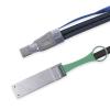 10Gtek SFF-8644 to QSFP (SFF-8436) DDR Hybrid Mini SAS Cable, External Copper SAS Cable for NetApp DS4243 DS4246 DS2246, 100-Ohm, 1.5-Meter(4.9-ft) view 1