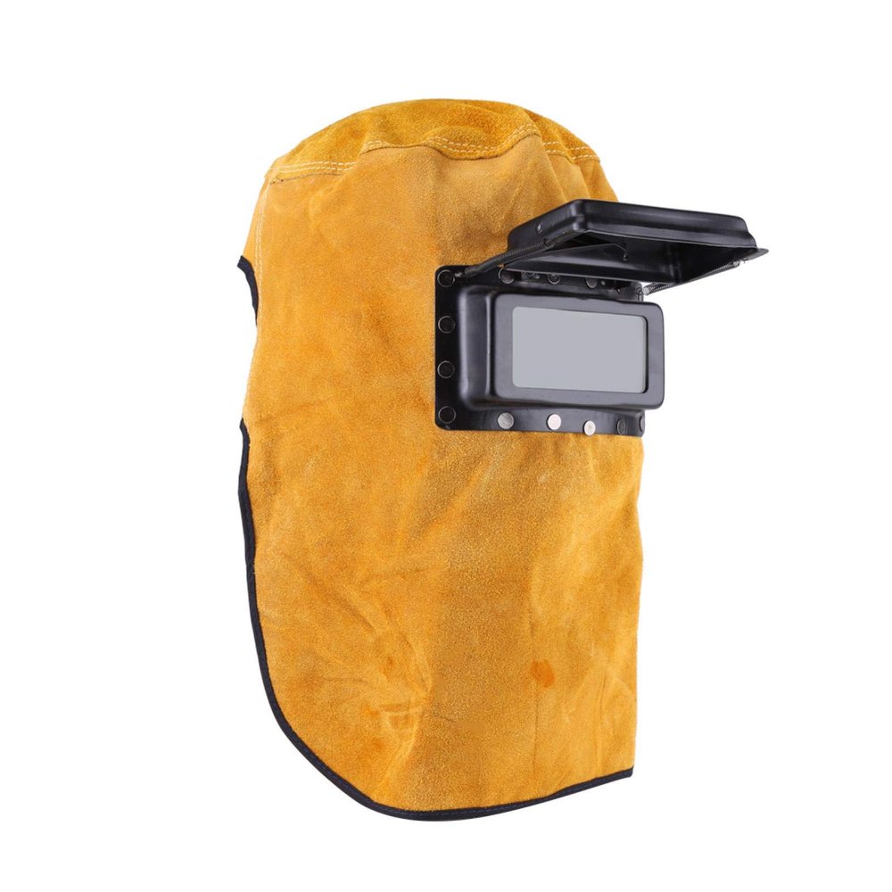 KUIDAMOS Darkening Welding Helmet with Lens,Breathable Welding Helmet with Flip-Open Cover,Leather Welding Protect Mask,Sweat Absorption,Comfortable