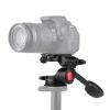 Andoer Tripod head 3 way damping video head made of aluminium alloy 3 dimensional tripod head with pan bar handle support 360 panoramic photography for most DSLR ILDC cameras tripod monopod view 2