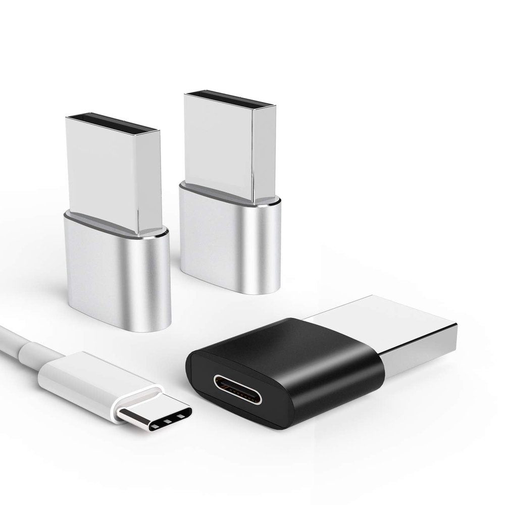 zoyuzan 3-Pack,USB C to USB Adapter,Type-C Female to USB Male Charger Cable Converter for iPhone 11 12 Mini Pro Max Airpods iPad air4 Magsafe,Galaxy Note 10 S20 Ultra A71 S21,PC,Portable Charging