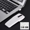 143 Wireless Mouse Folding Mouse Touch Mouse USB Mouse for Microsoft Mouse, Photoelectricity + Touch Scroll, Arc Mouse Mice with USB Receiver for PC/Laptop/MacBook/Smart TV(White) view 2