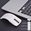 143 Wireless Mouse Folding Mouse Touch Mouse USB Mouse for Microsoft Mouse, Photoelectricity + Touch Scroll, Arc Mouse Mice with USB Receiver for PC/Laptop/MacBook/Smart TV(White) view 3