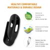 HQzon 2-Pack Clip Holder Compatible with Fitbit Inspire 3 Inspire 2 Ace 3 Fitness Tracker, Soft Silicone Replacement Case, Black+Black view 3