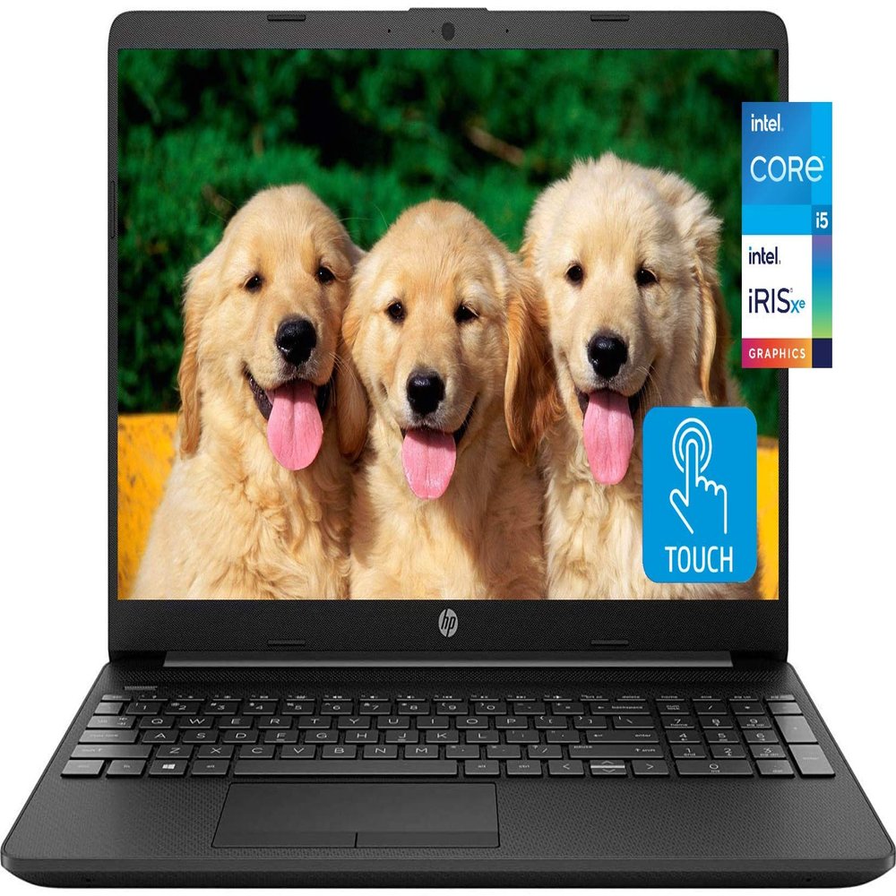 HP 2021 15 Business Laptop, 15.6" HD Micro-Edge Touchscreen, Intel Core i5-1135G7 Processor, Intel Iris Xe Graphics, 16GB RAM, 1TB SSD, Win 10, Compact Design, Long Battery Life, KKE Mousepad