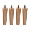 KDDEON Mid-Century Modern Straight Tapered Solid Oak Furniture Legs,M8 Threaded Rod Sofa Legs Coffee Table Legs,6-70cm,for Bedside Table,Shoe Cabinet,Dressing Table,4pcs (50cm/19.7in) view 1