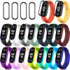20 Pieces Strap Replacement Compatible with Xiaomi Mi Band 6 / Amazfit Band 5, Bracelet Wristbands Silicone for Mi Fit 5 Straps (16 Colors + 4 Screen Protector) view 1