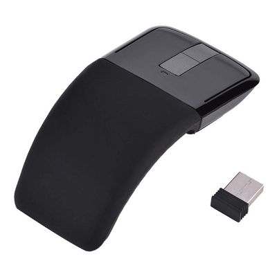 143 Foldable Touch Mouse, Arc Touch Mouse Mice Receiver for PC Laptop Smart TV, Stylish Appearance(Black)