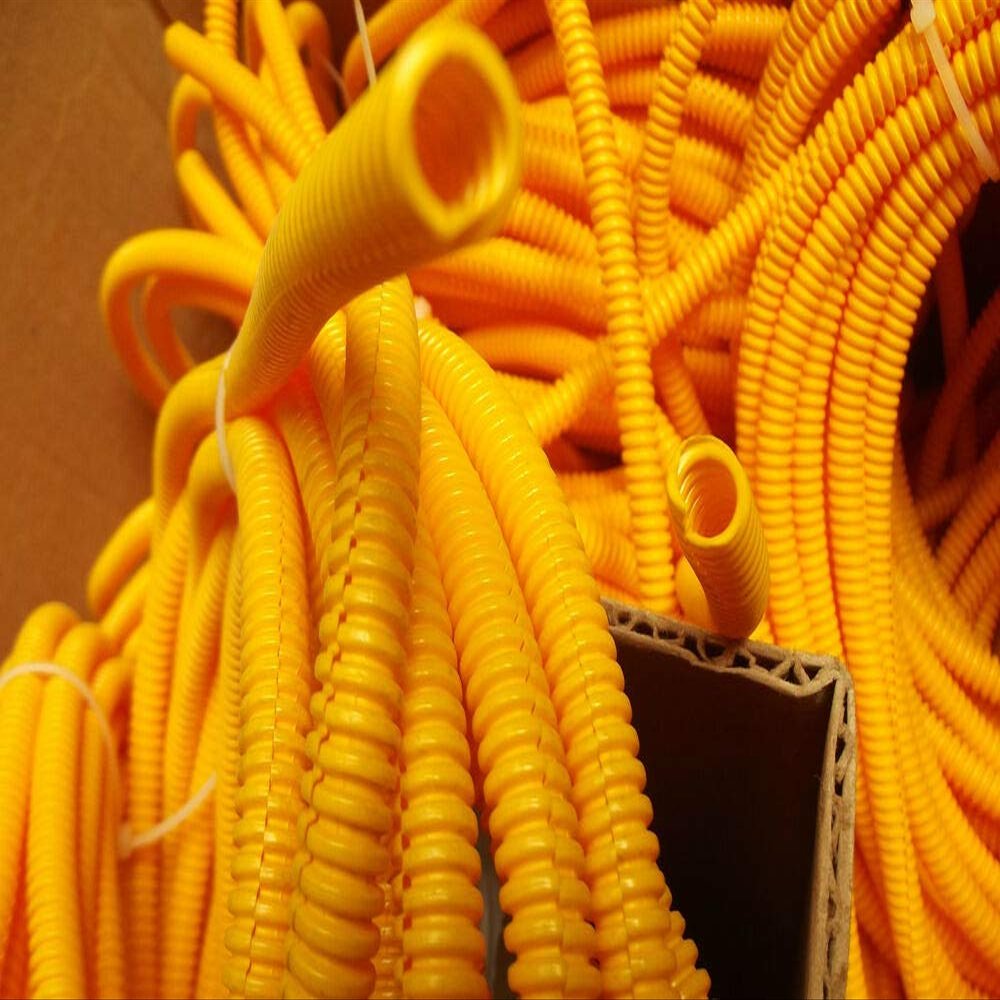 15 FT - 1/4" ID, YELLOW SPLIT LOOM,WIRE COVERING .3T.