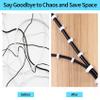 Abnii Cable Clips, 400 Pcs, 4mm 6mm 8mm 10mm, Wire Wall Clips with Steel Nails, Ethernet Cable Clips, Cable Tacks Coax Holder Clips, RG6 RG59 CAT6 RJ45 Cable Cord Clips, White view 3
