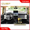 13.6 Inch Android Car Stereo Radio GPS Navigation Double DIN 1920X1080 Universal Vertical Screen Touch Multimedia Player PX6 4G+32G Rotation in Dash Kit Audio for Toyota Ford Honda Nissan Chevrolet view 2