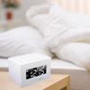HANNLOMAX HX-111CR Alarm Clock Radio, PLL AM/FM Radio, Dual Alarm, White LED Display, Auto DST, Aux-in Jack. (White) view 4