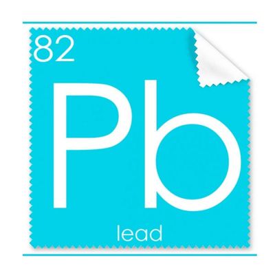 Chemistry Elements Period Table Poor Metals Lead Pb Cleaning Cloth Phone Screen Glasses Cleaner 5pcs